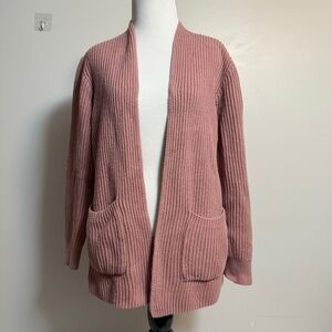 Madewell Blush Pink Ribbed Cardigan